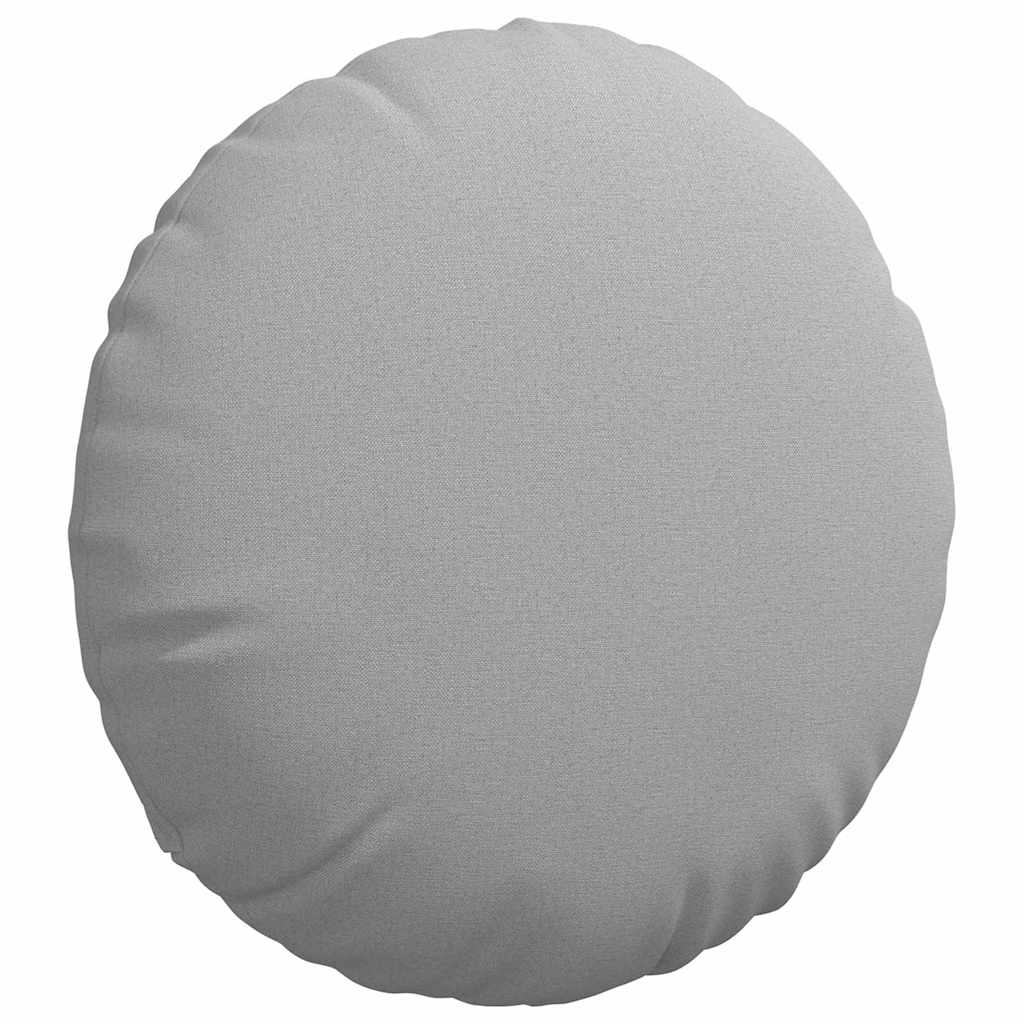 Sēdekļa spilveni 2 gab. Mākoņu pelēks Ø50 x 19 cm audums