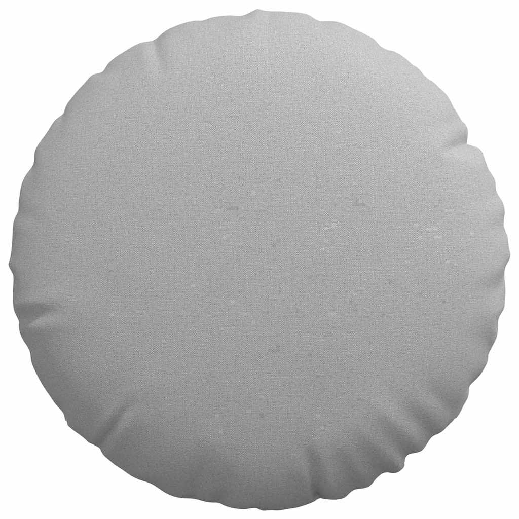 Sēdekļa spilveni 2 gab. Mākoņu pelēks Ø50 x 19 cm audums