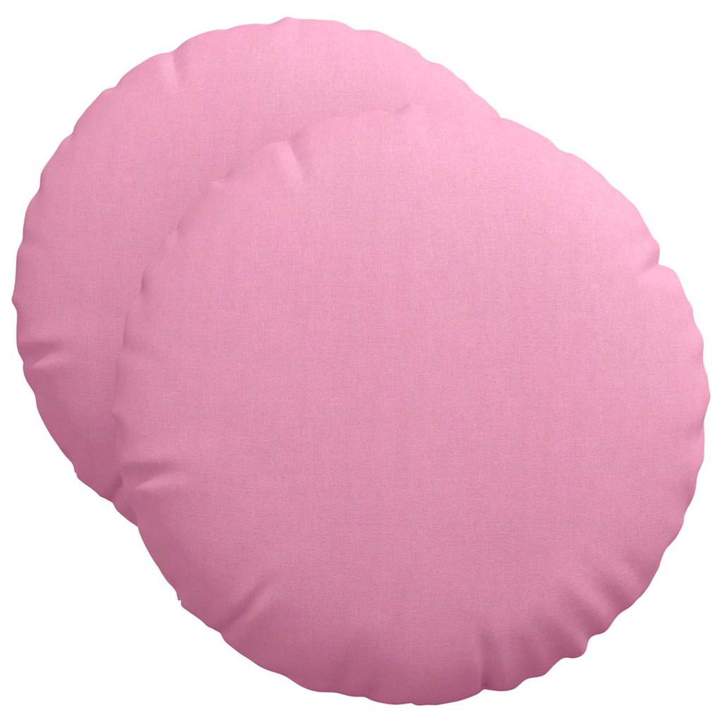 Sėdynių pagalvėlės 2 pcs Rožinė Ø50 x 19 cm audinys