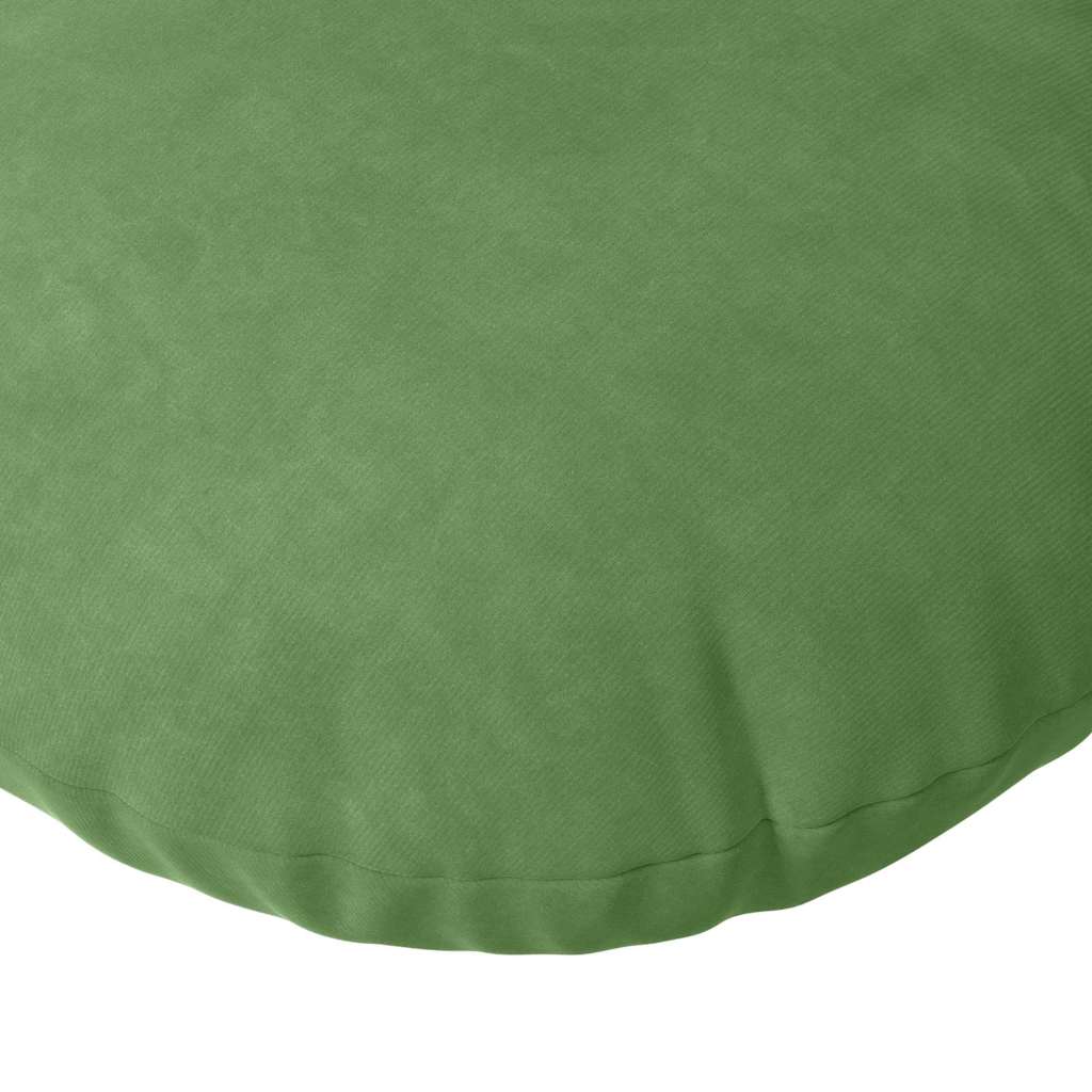 Seat cushions 2 pcs Light green Ø 40 x 13 cm Velvet