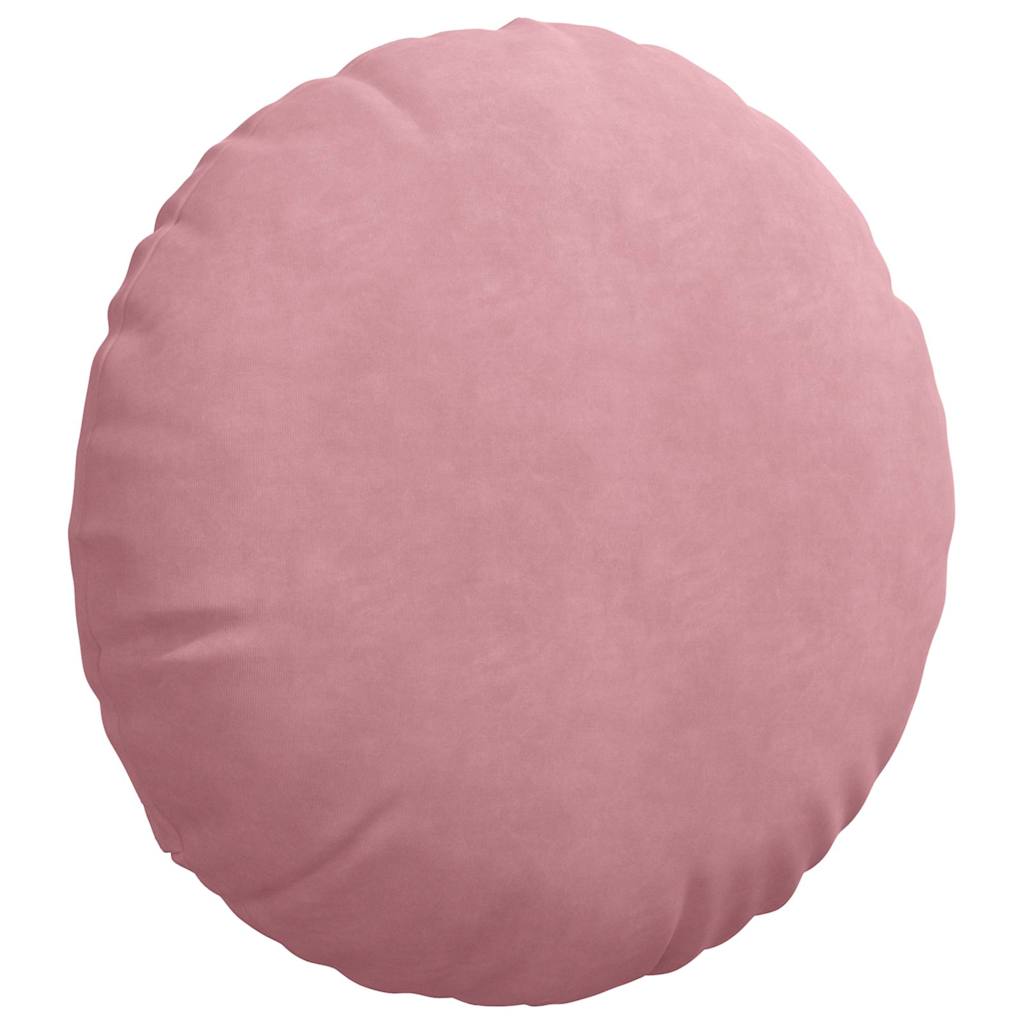 Seat cushions 2 pcs Pink Ø 40 x 13 cm Velvet