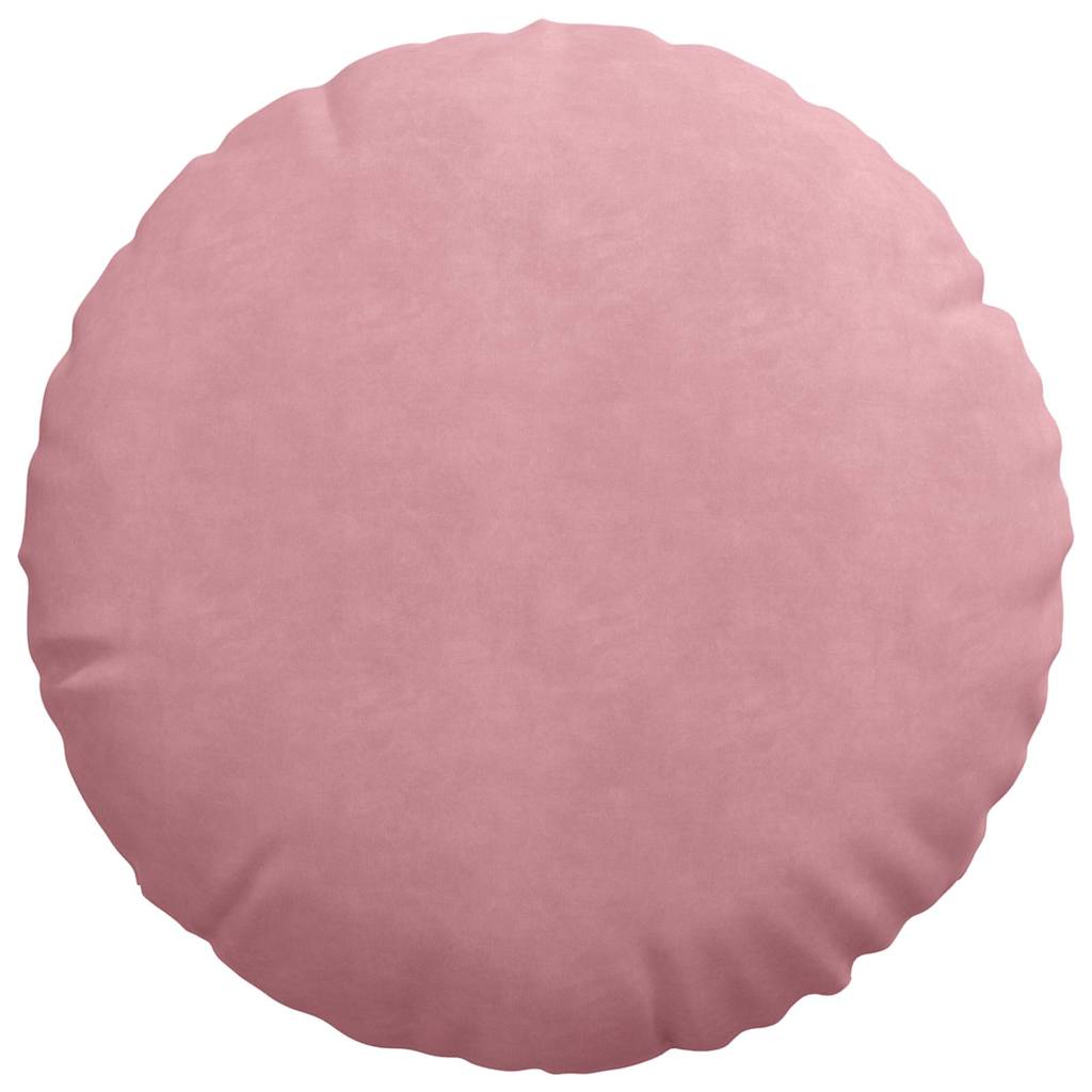 Seat cushions 2 pcs Pink Ø 40 x 13 cm Velvet