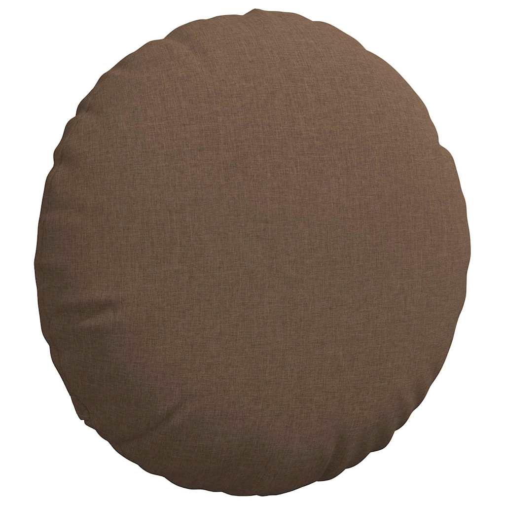 Sēdekļu spilveni 2 gab. Brūna Ø60 x 21 cm audums