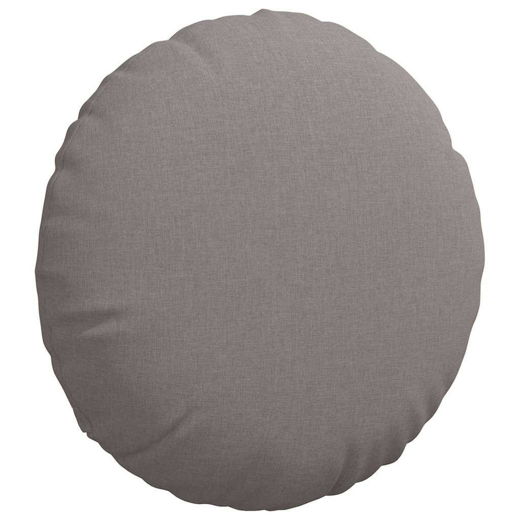 Sėdynių pagalvėlės 2 pcs Taupe Ø60 x 21 cm audinys