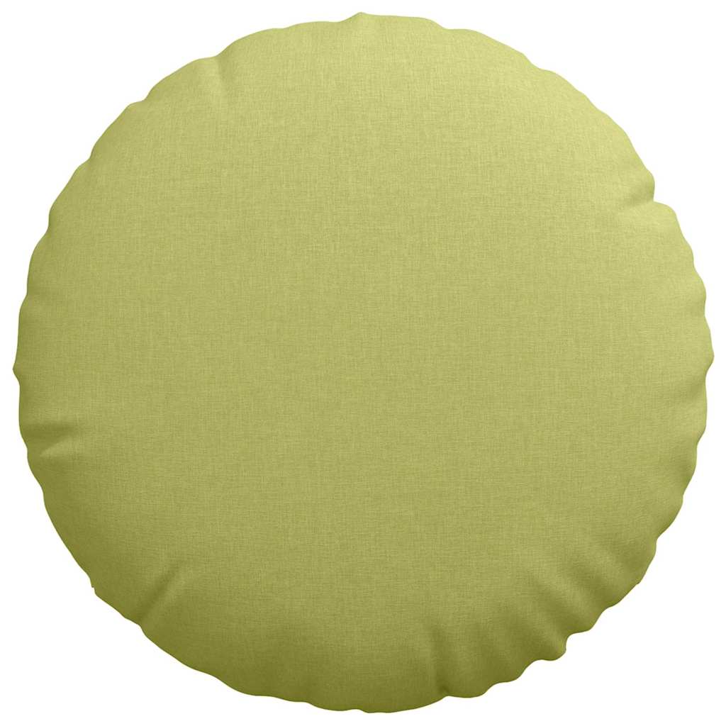 Sėdynių pagalvėlės 2 pcs Šviesiai žalia Ø60 x 21 cm audinys