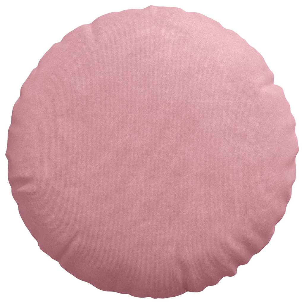 Sėdynių pagalvėlės 2 pcs Rožinė Ø 40 x 13 cm Aksomas