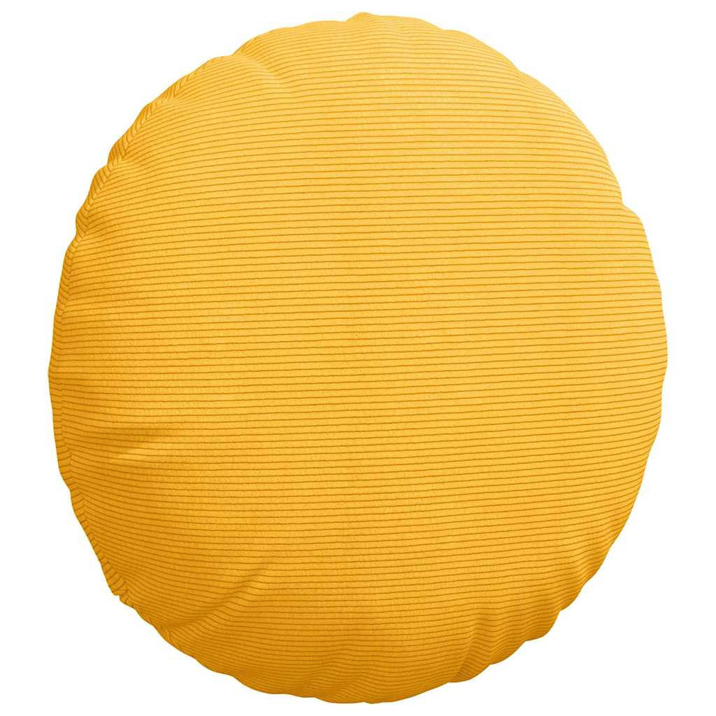 Sėdynių pagalvėlės 2 pcs Šviesi geltona Ø 60 cm