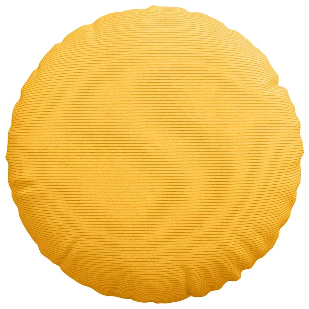 Sėdynių pagalvėlės 2 pcs Šviesi geltona Ø 60 cm