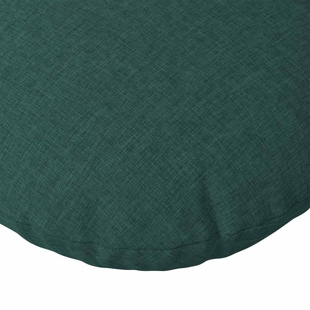 Sėdynių pagalvėlės 2 pcs Tamsiai žalia Ø80 x 29 cm audinys