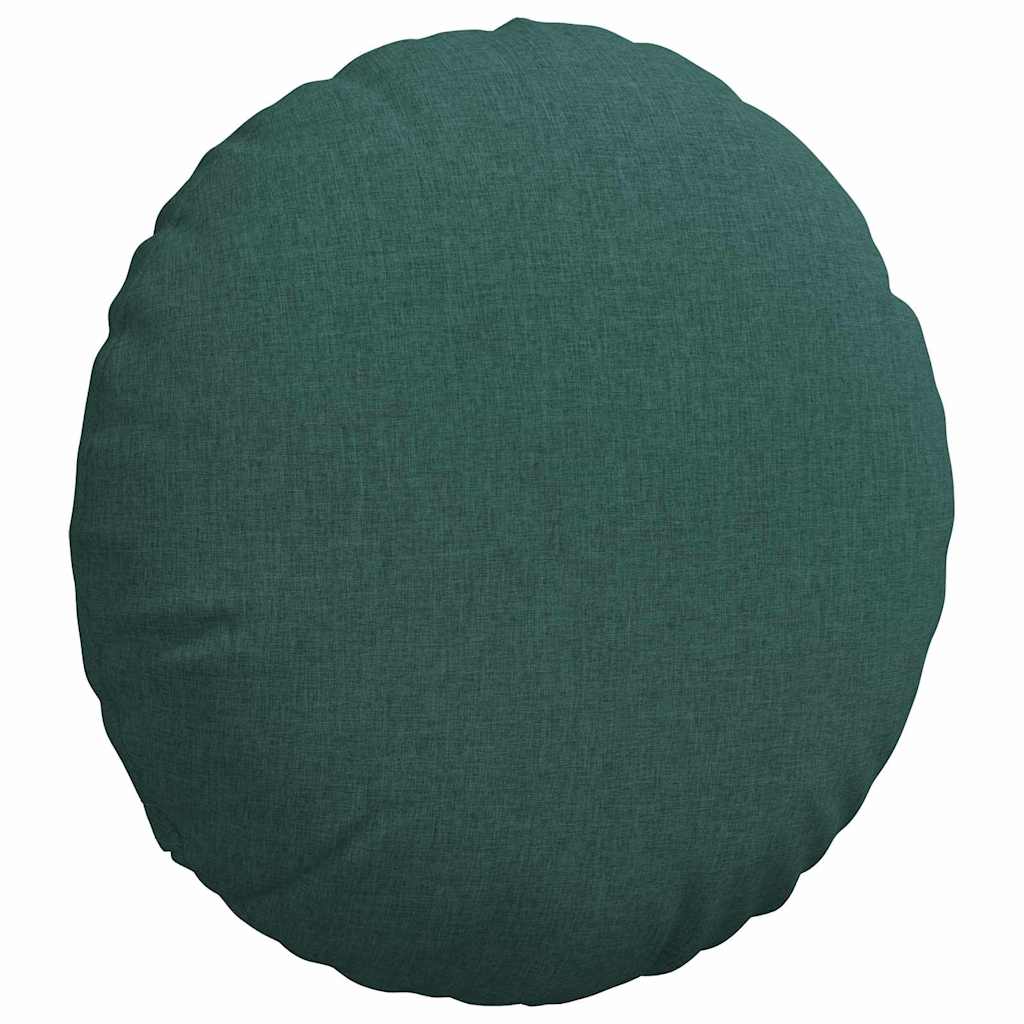 Sėdynių pagalvėlės 2 pcs Tamsiai žalia Ø80 x 29 cm audinys