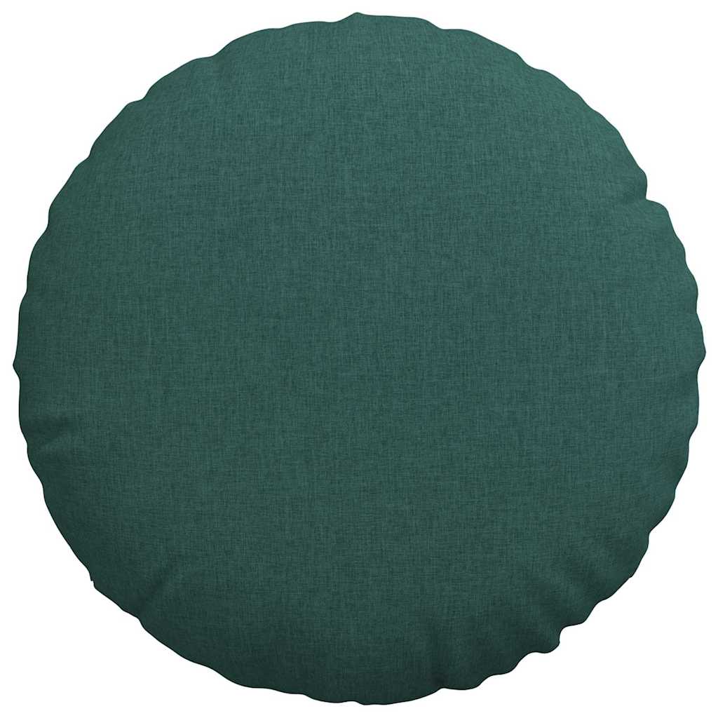 Sėdynių pagalvėlės 2 pcs Tamsiai žalia Ø80 x 29 cm audinys