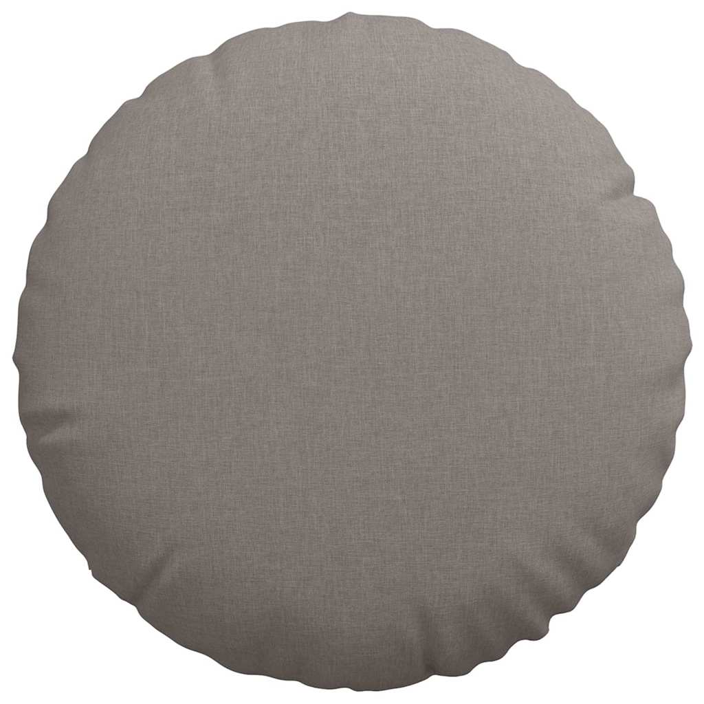 Sėdynių pagalvėlės 2 pcs Taupe Ø80 x 29 cm audinys
