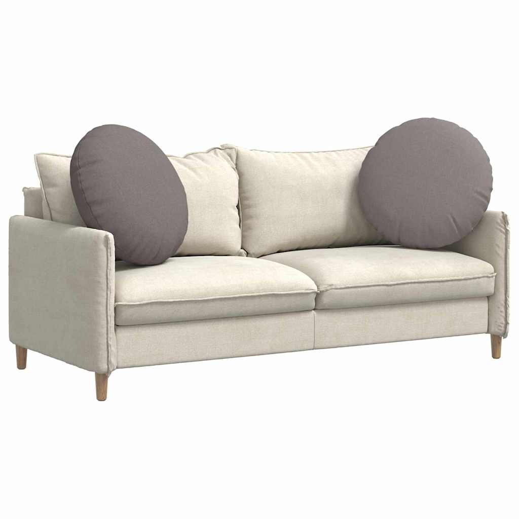 Sėdynių pagalvėlės 2 pcs Taupe Ø80 x 29 cm audinys
