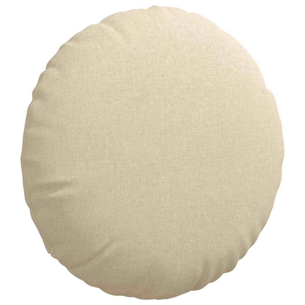 Sėdynių pagalvėlės 2 pcs Kreminė Ø80 x 29 cm audinys