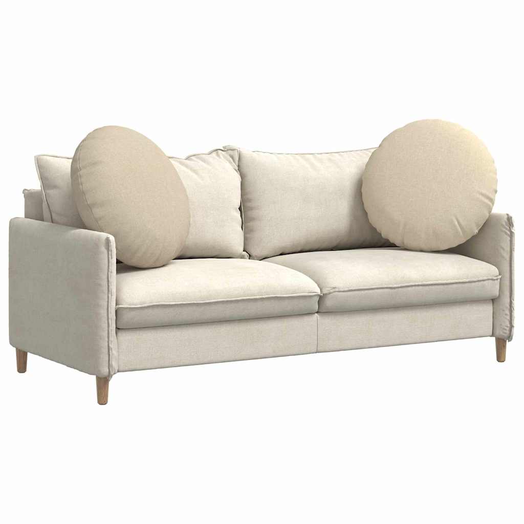 Sėdynių pagalvėlės 2 pcs Kreminė Ø80 x 29 cm audinys