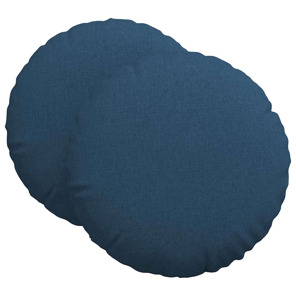 Sėdynių pagalvėlės 2 pcs Mėlyna Ø80 x 29 cm audinys