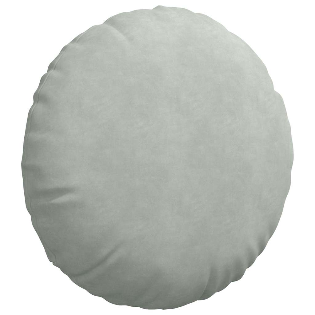 Sēdekļu spilveni 2 gab Gaiši pelēks Ø 40 x 13 cm Samts