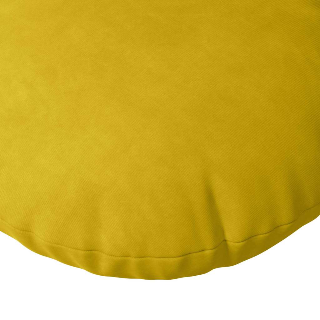 Sēdekļa spilveni 2 gab. Dzelteni Ø80 x 29 cm Samts