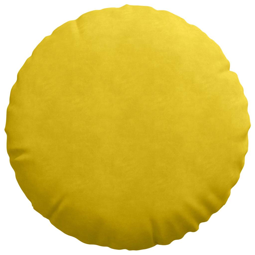 Sēdekļa spilveni 2 gab. Dzelteni Ø80 x 29 cm Samts