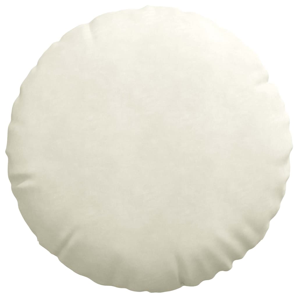 Sėdynių pagalvėlės 2 pcs Kreminė Ø80 x 29 cm Aksomas