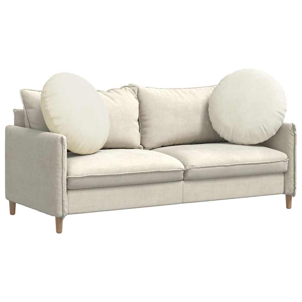 Sėdynių pagalvėlės 2 pcs Kreminė Ø80 x 29 cm Aksomas