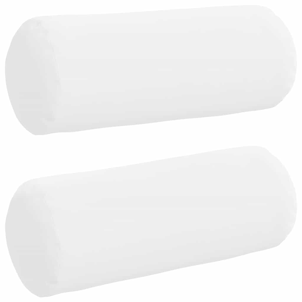 Pagalvės 2 pcs Balta Ø 15 x 40 cm audinys