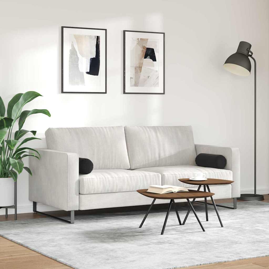 Pagalvės 2 pcs Juoda Ø 15 x 40 cm Kordūrinis audinys