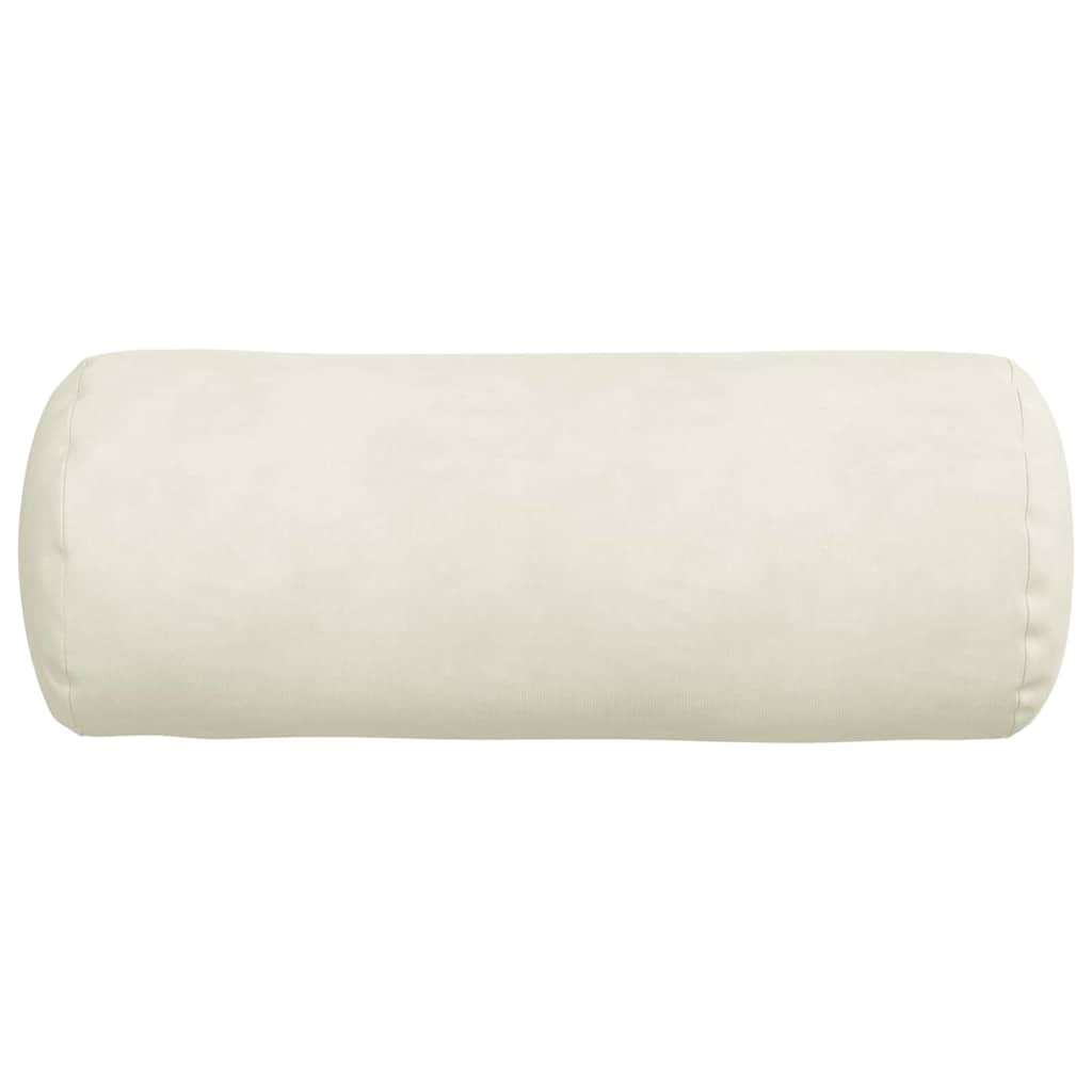 Pagalvės 2 pcs Kreminė Ø 15 x 40 cm Kordūrinis audinys