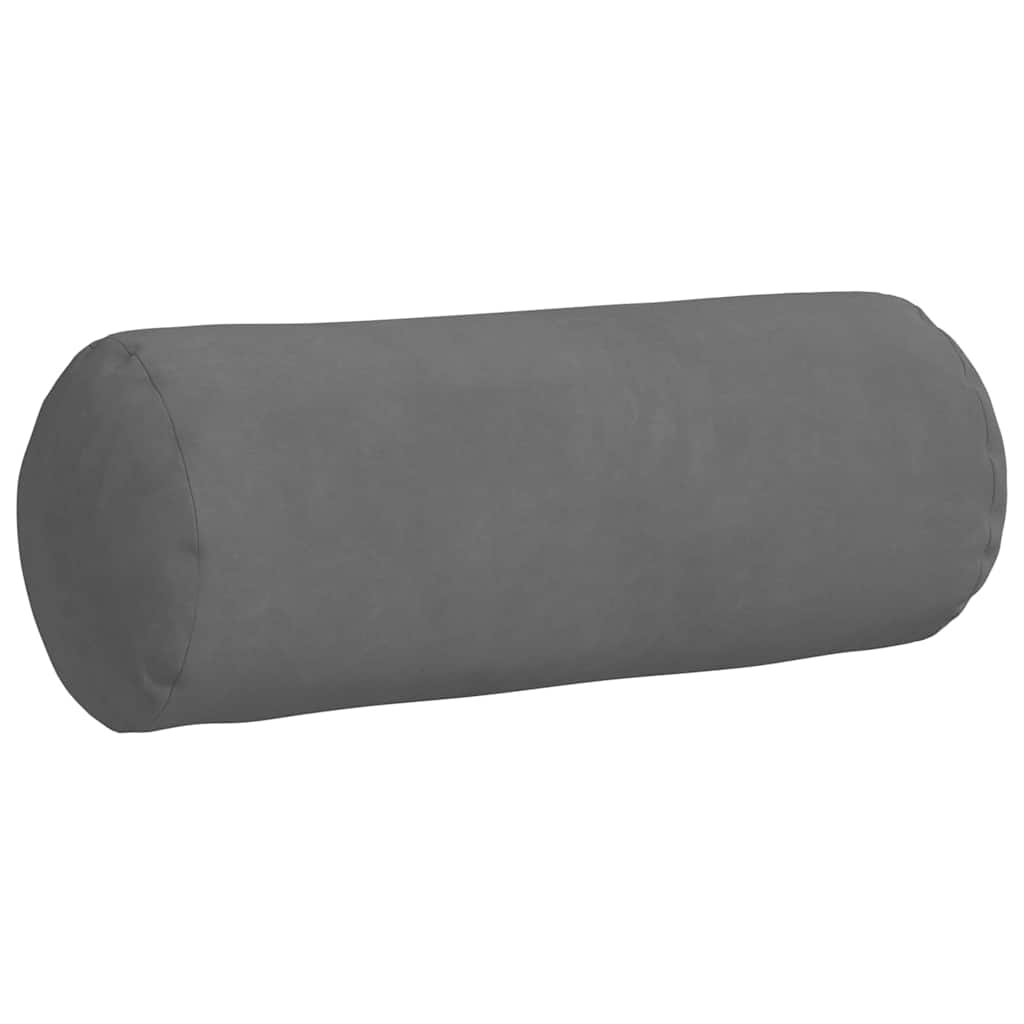 Pagalvės 2 pcs Tamsiai pilka Ø 15 x 40 cm Mikropluošto audinys