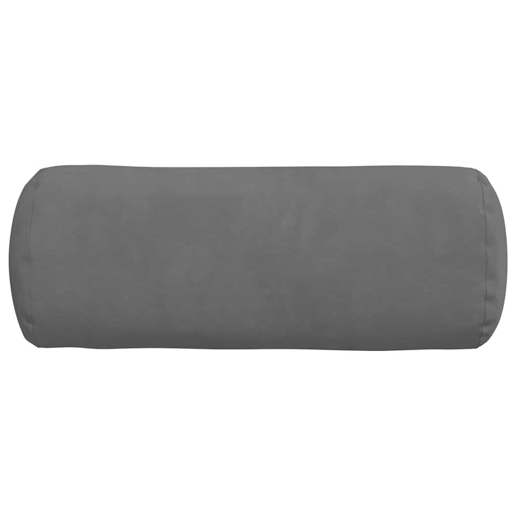Pagalvės 2 pcs Tamsiai pilka Ø 15 x 40 cm Mikropluošto audinys