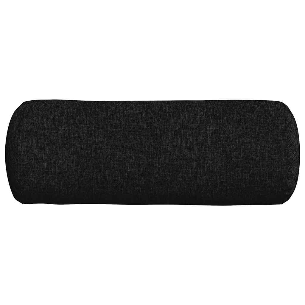Pagalvės 2 pcs Juoda Ø 25 x 70 cm audinys