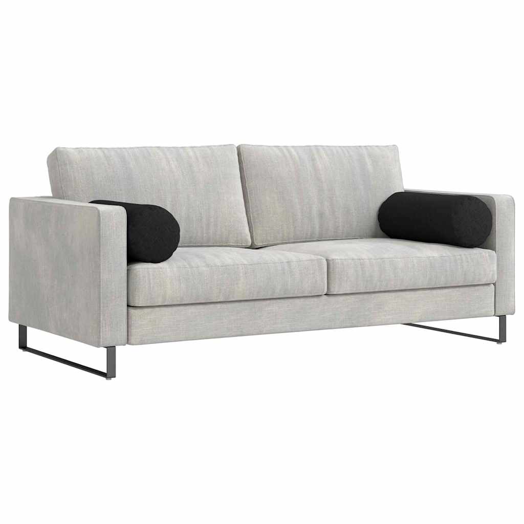 Pagalvės 2 pcs Juoda Ø 25 x 70 cm audinys