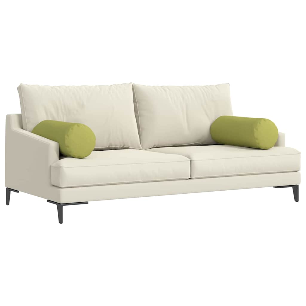 Pagalvės 2 pcs Šviesiai žalia Ø 25 x 70 cm audinys