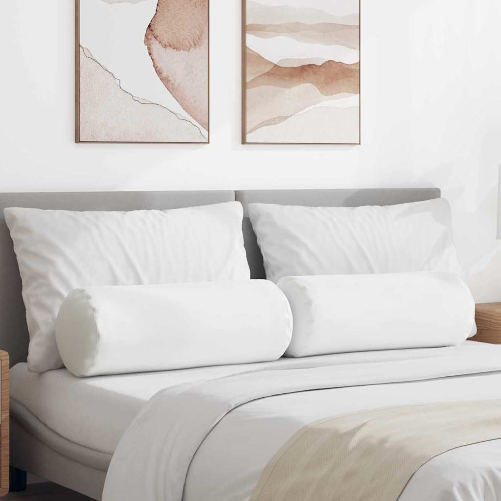 Pagalvės 2 pcs Balta Ø 25 x 70 cm audinys