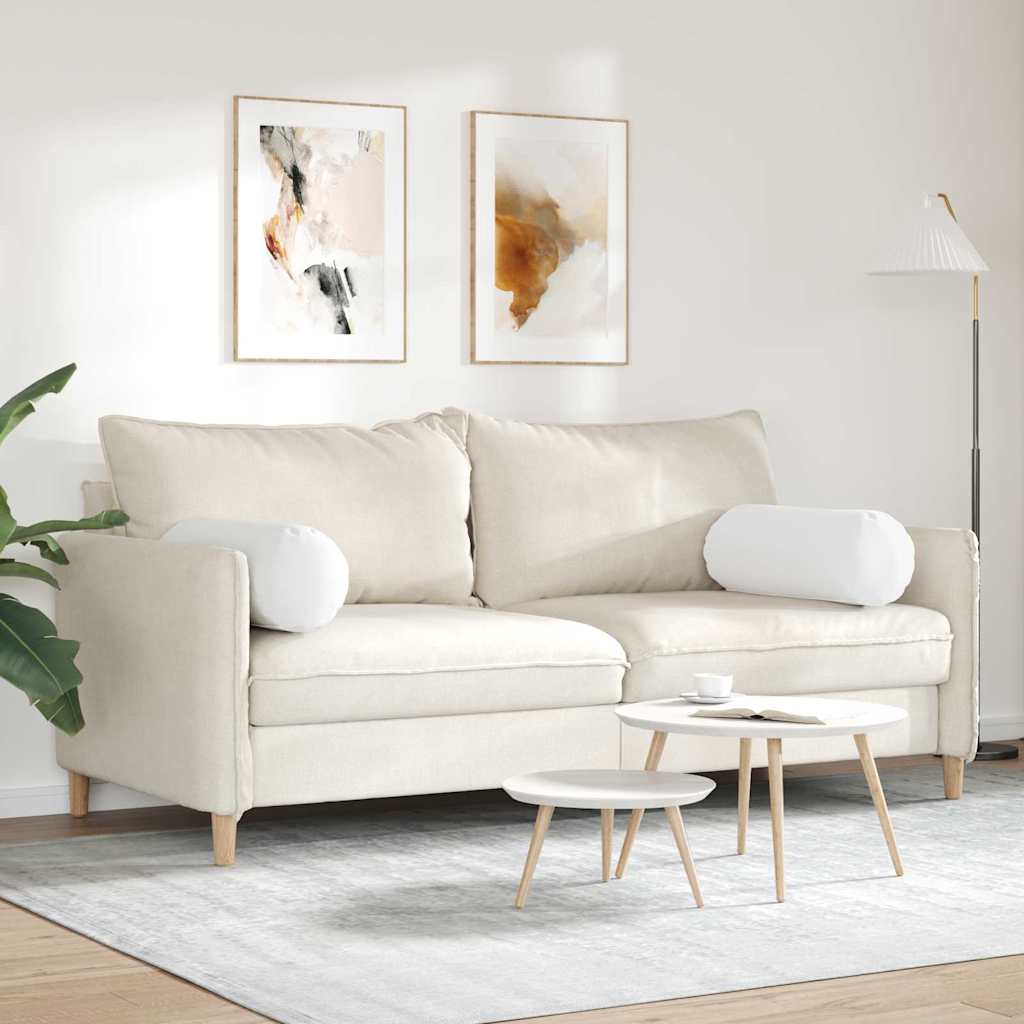 Pagalvės 2 pcs Balta Ø 25 x 70 cm audinys