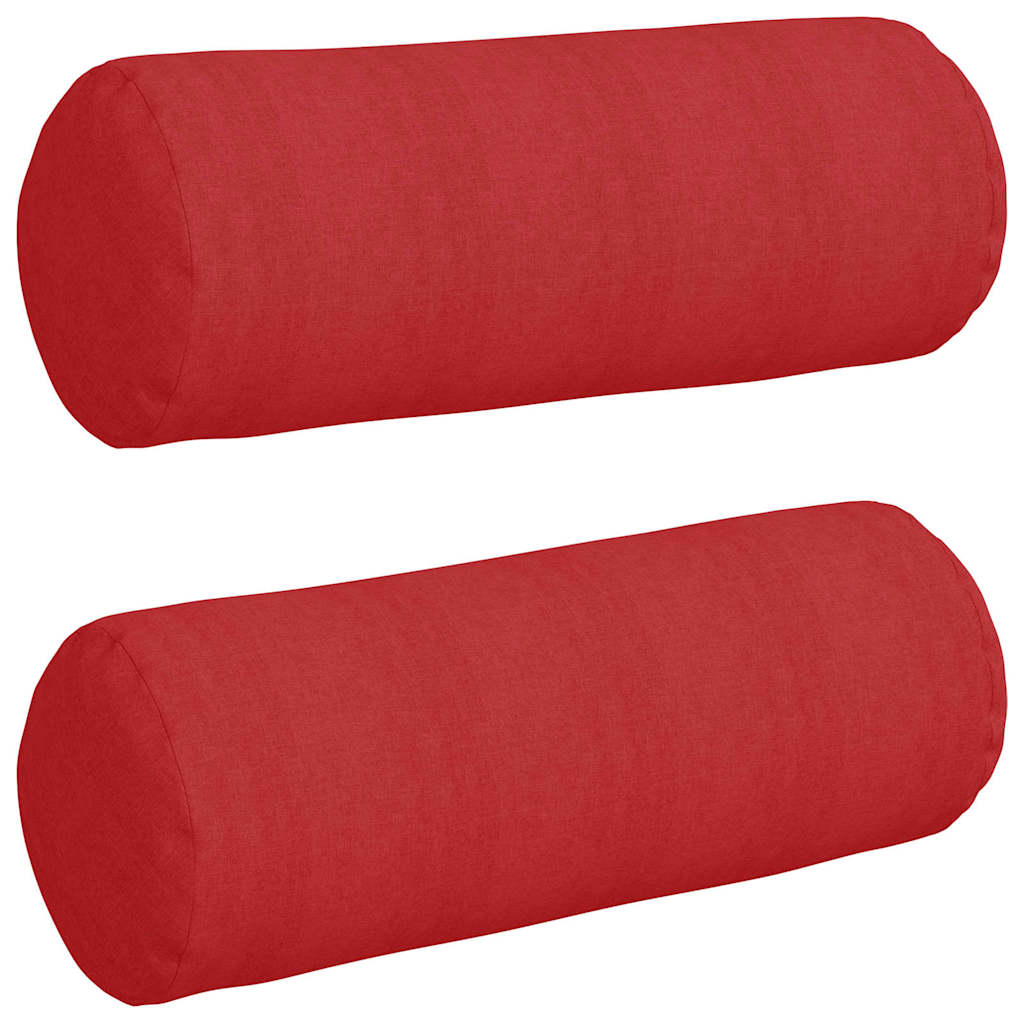 Pagalvės 2 pcs Raudona Ø 25 x 70 cm audinys
