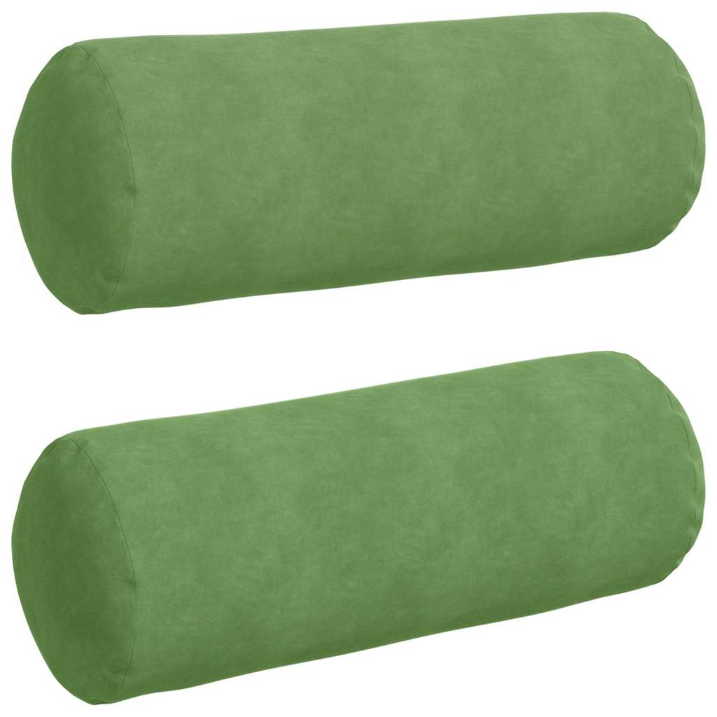 Pagalvės 2 pcs Šviesiai žalia Ø 25 x 70 cm Kordūrinis audinys