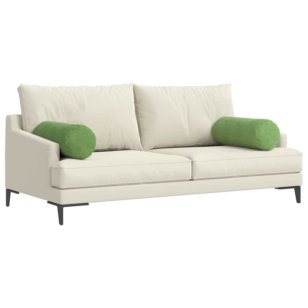 Pagalvės 2 pcs Šviesiai žalia Ø 25 x 70 cm Kordūrinis audinys