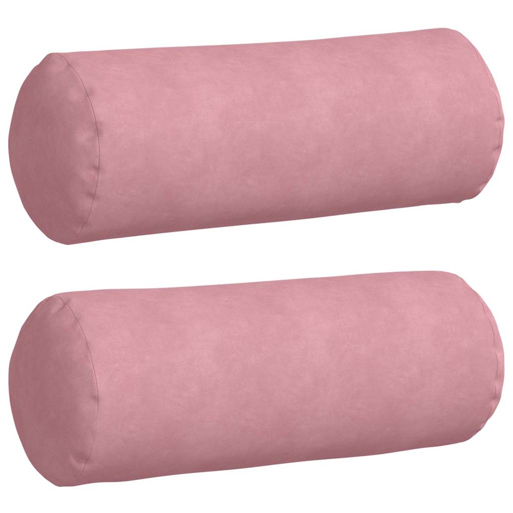 Pagalvės 2 pcs Rožinė Ø 25 x 70 cm Kordūrinis audinys