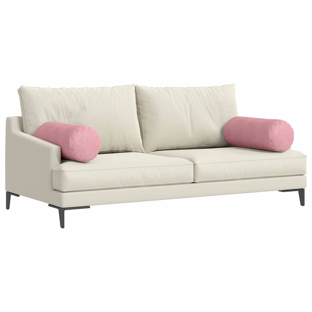 Pagalvės 2 pcs Rožinė Ø 25 x 70 cm Kordūrinis audinys