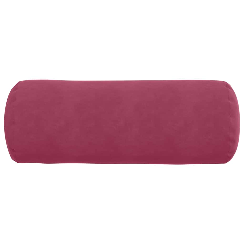 Pagalvės 2 pcs Vyno raudona Ø 25 x 70 cm Kordūrinis audinys