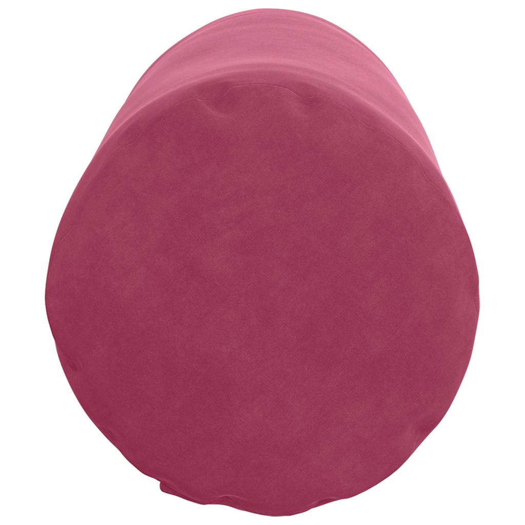 Pagalvės 2 pcs Vyno raudona Ø 25 x 70 cm Kordūrinis audinys