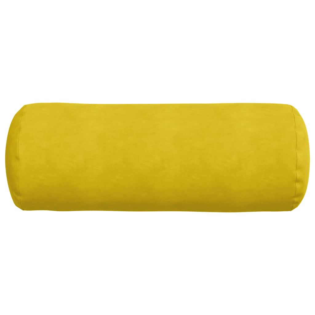 Pagalvės 2 pcs Geltona Ø 25 x 70 cm Kordūrinis audinys