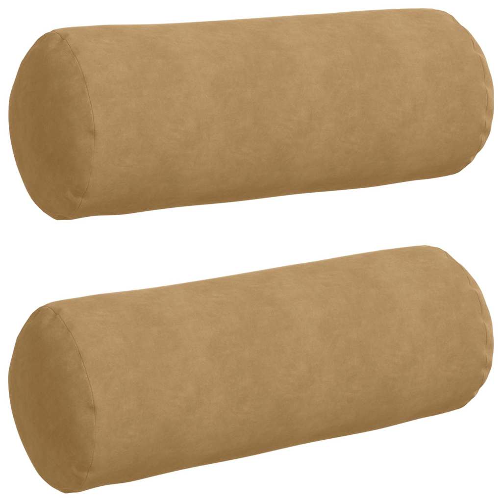 Pagalvės 2 pcs Ruda Ø 25 x 70 cm Kordūrinis audinys