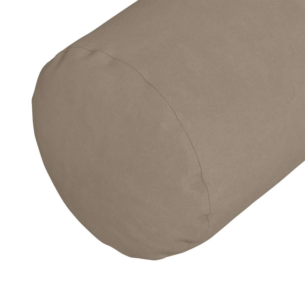 Pagalvės 2 pcs Taupe Ø 25 x 70 cm Mikropluošto audinys