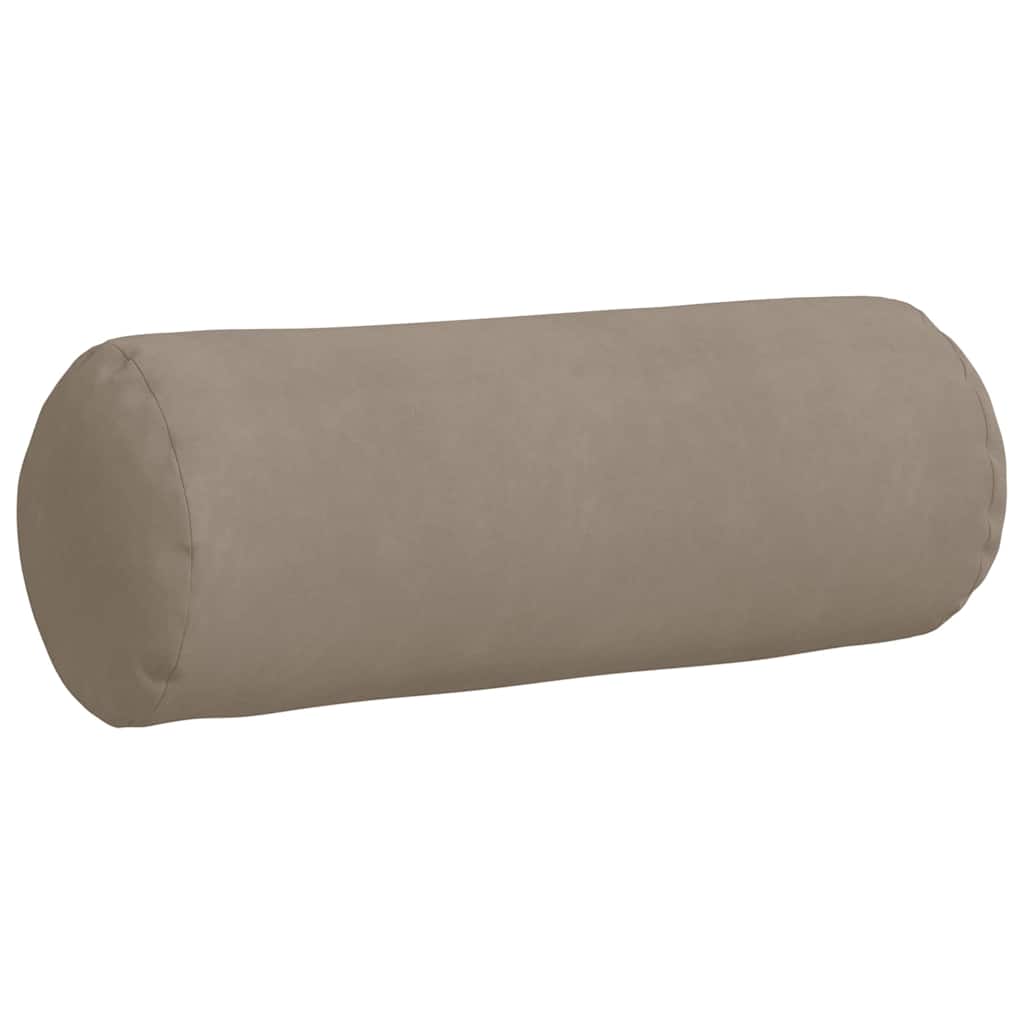 Pagalvės 2 pcs Taupe Ø 25 x 70 cm Mikropluošto audinys