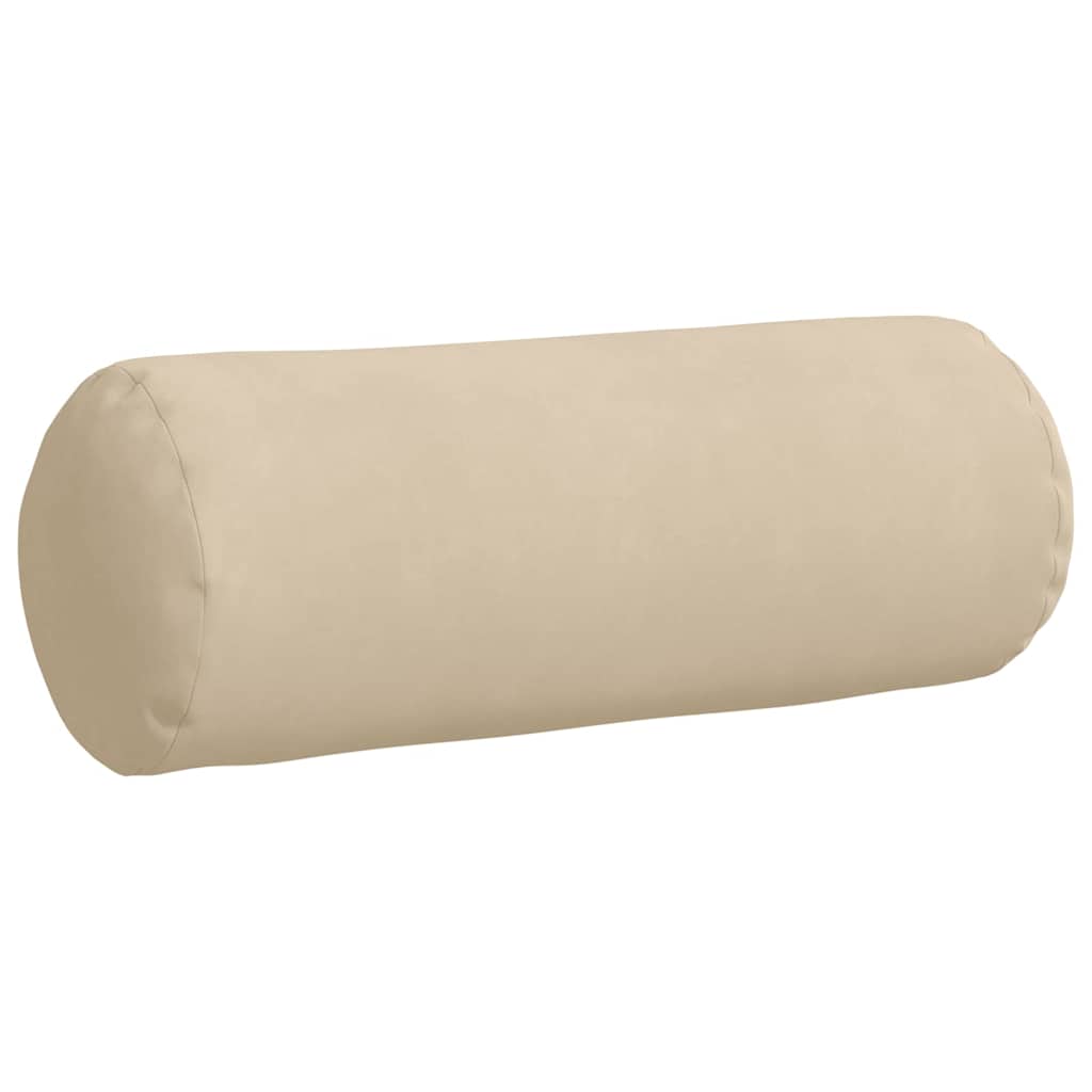 Pagalvės 2 pcs Kreminė Ø 25 x 70 cm Mikropluošto audinys