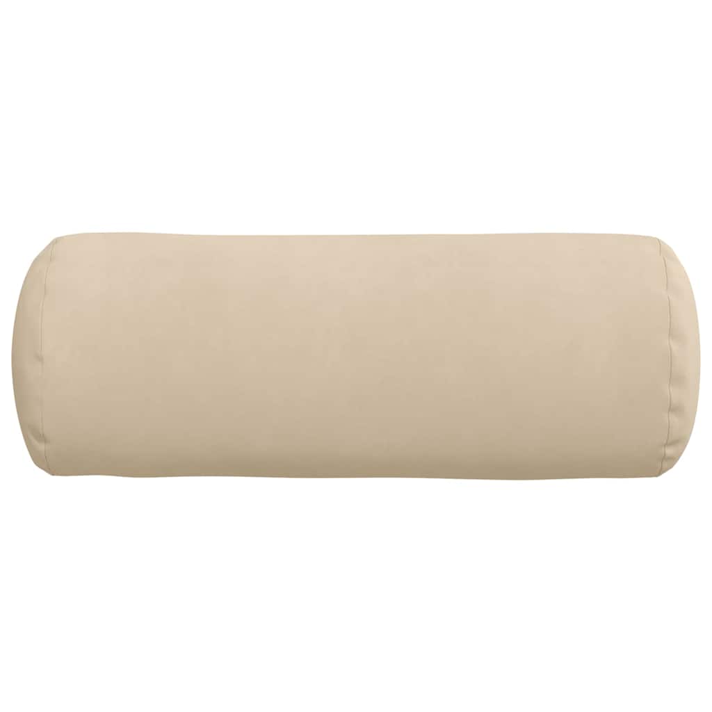 Pagalvės 2 pcs Kreminė Ø 25 x 70 cm Mikropluošto audinys
