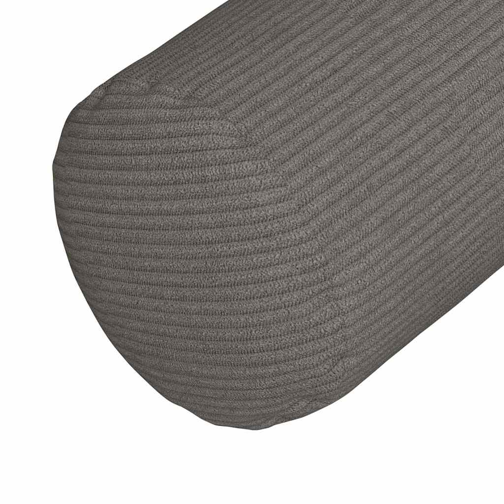 Pagalvės 2 pcs Šviesiai pilka Ø 25 x 70 cm Kordūrinis audinys