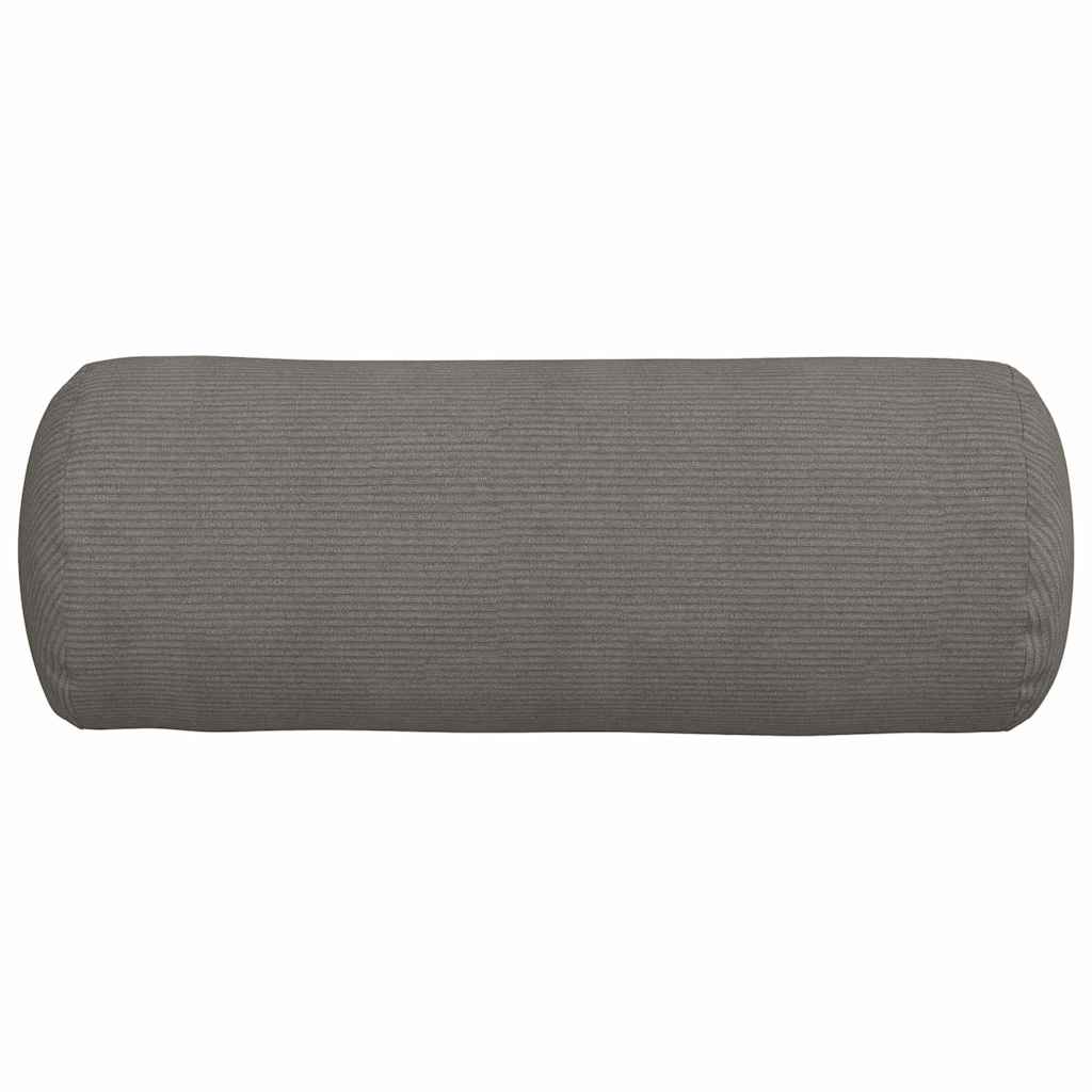 Pagalvės 2 pcs Šviesiai pilka Ø 25 x 70 cm Kordūrinis audinys